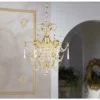 Schonbek Century 12 1/2"W Aurelia Gold Pendant Chandelier 2 Schonbek Century 12 1/2"W Aurelia Gold Pendant Chandelier -Outlet The Radiantix Store 04253scene1