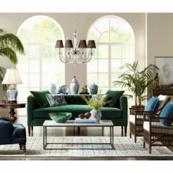 Derry Street 32" Wide Chrome And Crystal 8-Light Chandelier -Outlet The Radiantix Store 081216 transitional chandeliers h