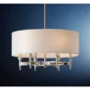 Pembroke 6-Light 24" Wide Polished Nickel Drum Chandelier -Outlet The Radiantix Store 090816 av 2h541 h