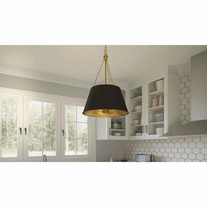 Quoizel Aberdale 18.5" Wide 4-Light Matte Black Modern Pendant 3 Quoizel Aberdale 18.5" Wide 4-Light Matte Black Modern Pendant
