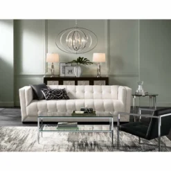 Possini Euro Tiller 31 1/2" Wide Satin Silver Pendant Light