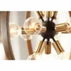 Possini Euro Stedman 25" 12-Light Gold And Wood Sputnik Orb Chandelier -Outlet The Radiantix Store 180904 transitional chandeliers shoot around 36