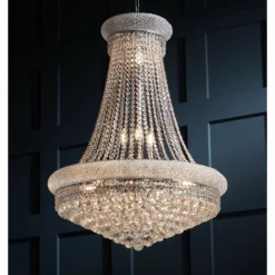 Elegant Primo Collection 28" Wide Royal Cut Crystal Chandelier