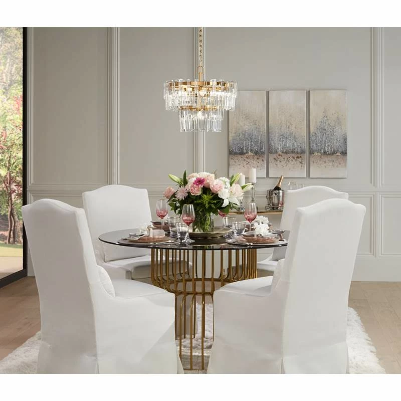 Vienna Full Spectrum Luxum 18 3/4" Brass And Crystal Pendant Light 3 Vienna Full Spectrum Luxum 18 3/4" Brass And Crystal Pendant Light