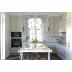 Crystorama Jennings 24 1/4"W Nickel 5-Light Pendant