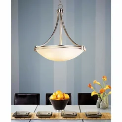Possini Euro Design Deco Nickel 24 1/4" Wide Pendant Light