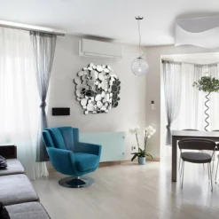 Elipse 12" Wide Chrome Crystal Mini Pendant