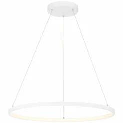Access Lighting Anello 31.5" Wide Matte White Modern Ring LED Pendant