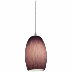 Access Lighting Sydney Brushed Steel - Plum Mini Pendant