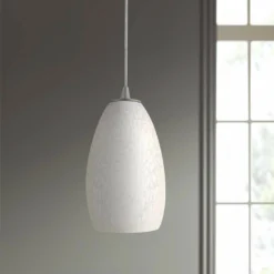 Access Lighting Sydney Brushed Steel - Stone Mini Pendant