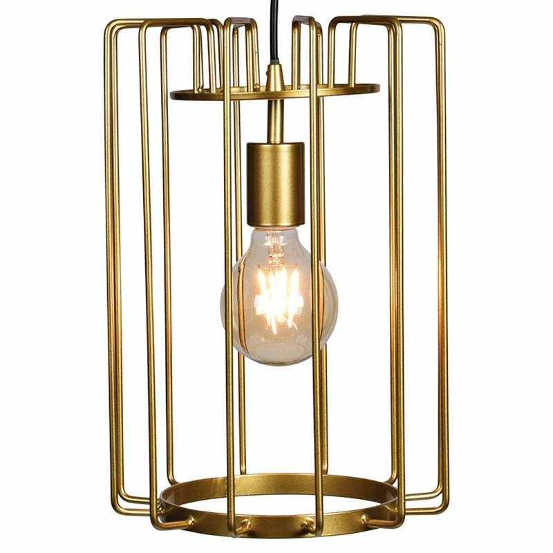 Access Lighting Wired 9" Wide Gold Open Cage LED Mini Pendant 5 Access Lighting Wired 9" Wide Gold Open Cage LED Mini Pendant - Image 3