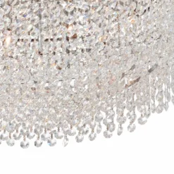 Adali Curve 25 1/2" Wide Clear Crystal Pendant Chandelier -Outlet The Radiantix Store adali curve 25 and one half inch wide clear crystal pendant chandelier y2425views1