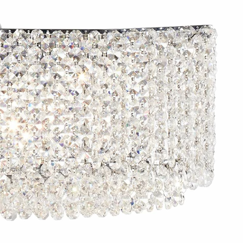 Adali Curve 32" Wide Clear Crystal Linear Chandelier 5 Adali Curve 32" Wide Clear Crystal Linear Chandelier - Image 3