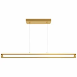 AFX Cass 48" Wide Gold Finish Modern Linear Pendant