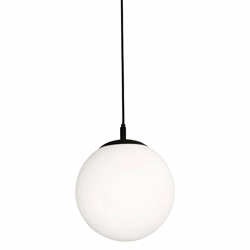 AFX Loretto 11.8" Wide Black And White Modern Orb Pendant 3 AFX Loretto 11.8" Wide Black And White Modern Orb Pendant