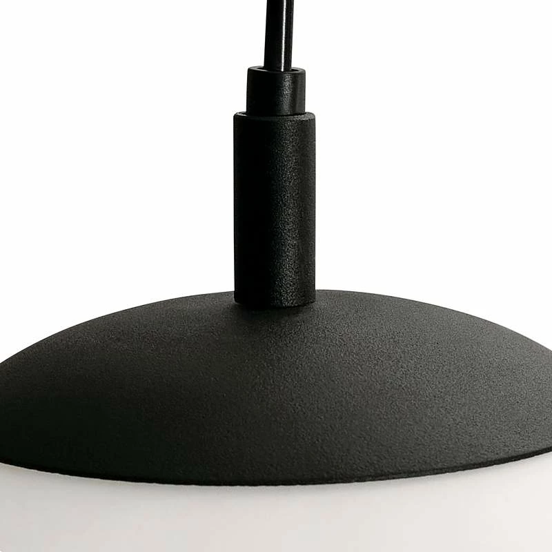 AFX Loretto 11.8" Wide Black And White Modern Orb Pendant 4 AFX Loretto 11.8" Wide Black And White Modern Orb Pendant - Image 2