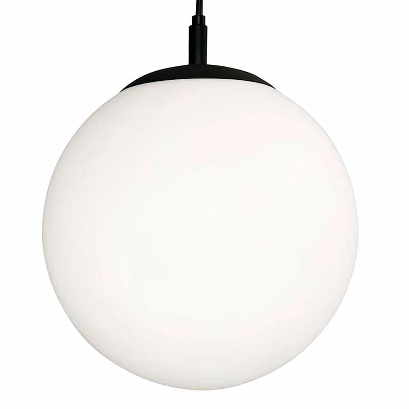 AFX Loretto 11.8" Wide Black And White Modern Orb Pendant 5 AFX Loretto 11.8" Wide Black And White Modern Orb Pendant - Image 3