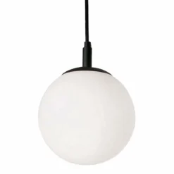 AFX Loretto 7.1" Wide Modern White Globe Pendant