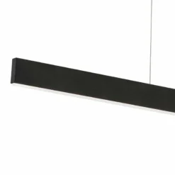 AFX Stealth 46" Wide Black Linear Modern LED Pendant -Outlet The Radiantix Store afx stealth 46 inch wide black linear modern led pendant 061d2views1