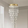Aida 18" Wide Gold Pouring Crystal Pendant Light -Outlet The Radiantix Store aida 18 inch wide gold pouring crystal pendant light 757a1cropped