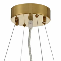 Aida 18" Wide Gold Pouring Crystal Pendant Light -Outlet The Radiantix Store aida 18 inch wide gold pouring crystal pendant light 757a1views3