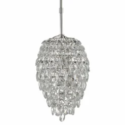 Aisling 10" Wide Polished Nickel And Crystal Mini Pendant 7 Aisling 10" Wide Polished Nickel And Crystal Mini Pendant -Outlet The Radiantix Store aisling 10 inch wide polished nickel and crystal mini pendant 87y85views1