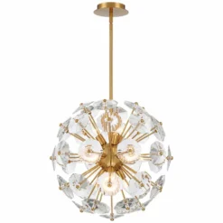 Alice 20" Wide Soft Gold And Crystal 11-Light Orb Pendant -Outlet The Radiantix Store alice 20 inch wide soft gold and crystal 11 light orb pendant 381m2views3