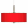All Red Giclee Glow 16" Wide Pendant Light -Outlet The Radiantix Store all red giclee glow 16 inch wide pendant light 28d81