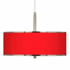 All Red Giclee Glow 16" Wide Pendant Light