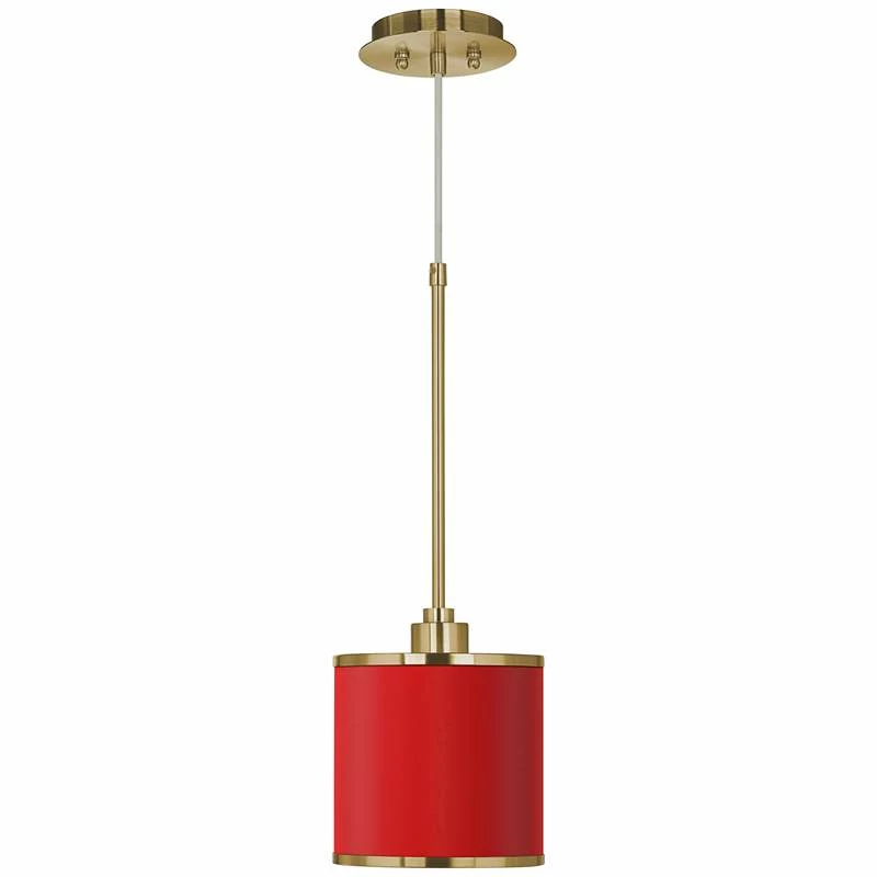 All Red Giclee Gold Mini Pendant Light 4 All Red Giclee Gold Mini Pendant Light - Image 2
