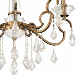 Allegri Valencia 26" Wide Champagne Gold 5-Light Chandelier -Outlet The Radiantix Store allegri valencia 26 inch wide champagne gold 5 light chandelier 22w66views1