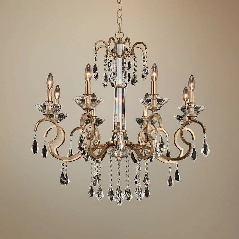 Allegri Valencia 32" Wide Champagne Gold 8-Light Chandelier 3 Allegri Valencia 32" Wide Champagne Gold 8-Light Chandelier