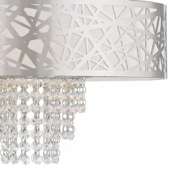 Allendale 18"W Polished Nickel Crystal Pendant Chandelier -Outlet The Radiantix Store allendale 18 inchw polished nickel crystal pendant chandelier 69m09views1