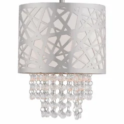 Allendale 8" Wide Polished Nickel And Crystal Mini Pendant -Outlet The Radiantix Store allendale 8 inch wide polished nickel and crystal mini pendant 69m08views1
