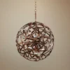 Ambassador 20" Wide Copper Recycled Steel Sphere Pendant 1 Ambassador 20" Wide Copper Recycled Steel Sphere Pendant -Outlet The Radiantix Store ambassador 20 inch wide copper recycled steel sphere pendant 13p45cropped