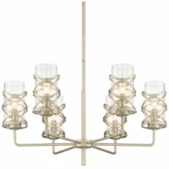 Ambert 31" Wide Brushed Nickel 6-Light Chandelier 10 Ambert 31" Wide Brushed Nickel 6-Light Chandelier -Outlet The Radiantix Store ambert 31 inch wide brushed nickel 6 light chandelier 91x44