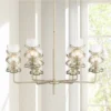 Ambert 31" Wide Brushed Nickel 6-Light Chandelier -Outlet The Radiantix Store ambert 31 inch wide brushed nickel 6 light chandelier 91x44cropped