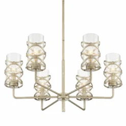 Ambert 31" Wide Brushed Nickel 6-Light Chandelier 13 Ambert 31" Wide Brushed Nickel 6-Light Chandelier -Outlet The Radiantix Store ambert 31 inch wide brushed nickel 6 light chandelier 91x44views3