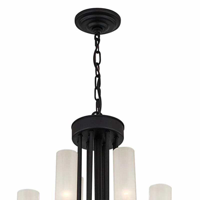 Anchor 60 1/2" Wide Matte Black 48-Light Chandelier 6 Anchor 60 1/2" Wide Matte Black 48-Light Chandelier - Image 4