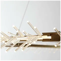 Anemone Circular 37" Wide Gold LED Pendant Light -Outlet The Radiantix Store anemone circular 37 inch wide gold led pendant light 20x53views2