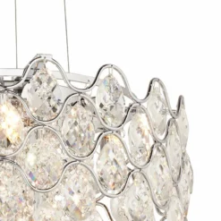 Angotti 9-Light 19" Round Modern Luxe Crystal Chandelier -Outlet The Radiantix Store angotti 9 light 19 inch round modern luxe crystal chandelier 6g983views1