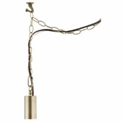 Antique Brass Plug-In Hanging Swag Chandelier With Milky G25 LED Bulb -Outlet The Radiantix Store antique brass plug in hanging swag chandelier with milky g25 led bulb 85a70views5