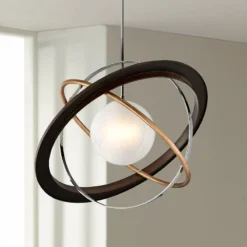 Troy Apogee 40" Wide Bronze LED Pendant Light
