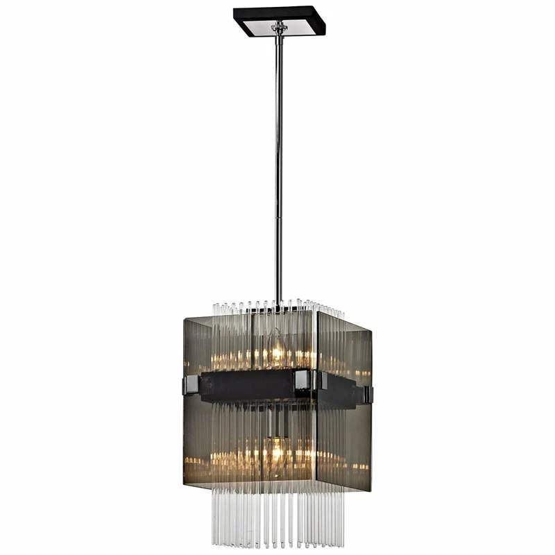 Troy Apollo 10 1/2"W Dark Bronze And Polished Chrome Mini Pendant 5 Troy Apollo 10 1/2"W Dark Bronze And Polished Chrome Mini Pendant - Image 3