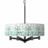 Aqua Mosaic Ava 6-Light Black Pendant Chandelier -Outlet The Radiantix Store aqua mosaic ava 6 light black pendant chandelier 792n6