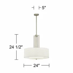 Aqua Mosaic Carey 24" Brushed Nickel 4-Light Chandelier -Outlet The Radiantix Store aqua mosaic carey 24 inch brushed nickel 4 light chandelier 98h59views3