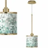 Aqua Mosaic Giclee Gold Mini Pendant Light -Outlet The Radiantix Store aqua mosaic giclee gold mini pendant light 693n6cropped