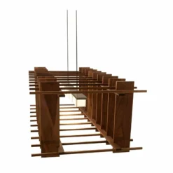 Arca 49" Wide Oiled Walnut LED Modern Linear Kitchen Island Pendant -Outlet The Radiantix Store arca 49 inch wide oiled walnut led modern linear kitchen island pendant 1r653views3