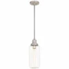 Art Glass 5" Wide Brushed Nickel Mini Pendant -Outlet The Radiantix Store art glass 5 inch wide brushed nickel mini pendant 55j46
