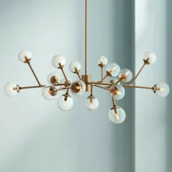 Arteriors Home Dallas 58" Wide Vintage Brass Chandelier
